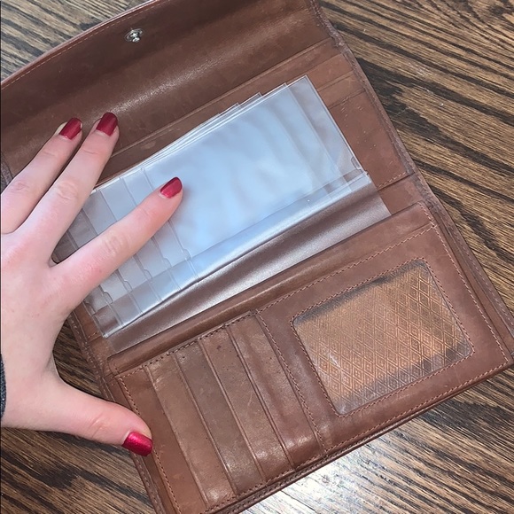 Italian leather wallet tan/brown - Picture 6 of 7